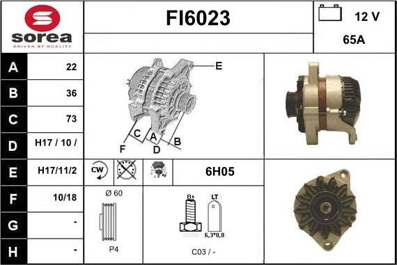 Sera FI6023 - Alternator furqanavto.az