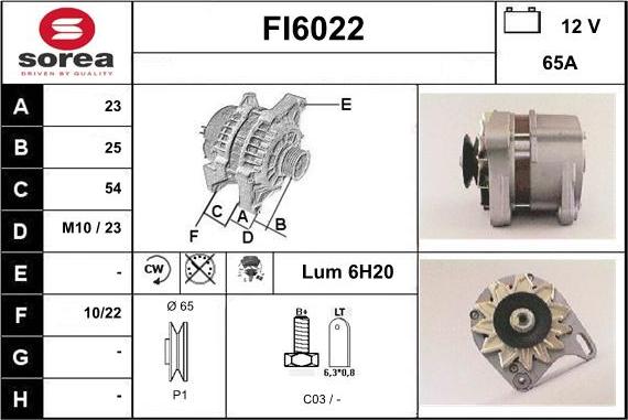 Sera FI6022 - Alternator furqanavto.az