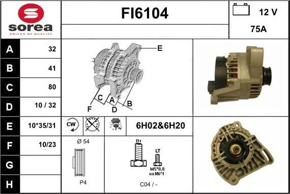 Sera FI6104 - Alternator furqanavto.az