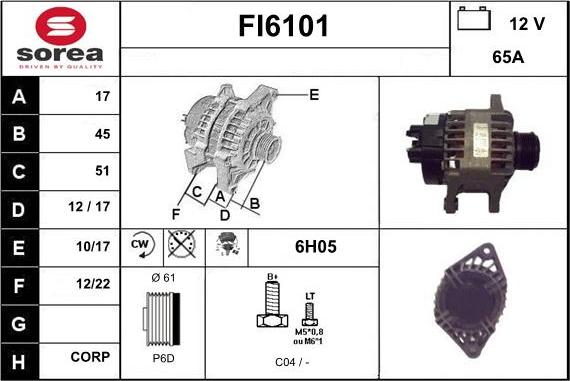 Sera FI6101 - Alternator furqanavto.az