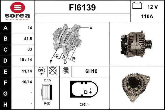 Sera FI6139 - Alternator furqanavto.az