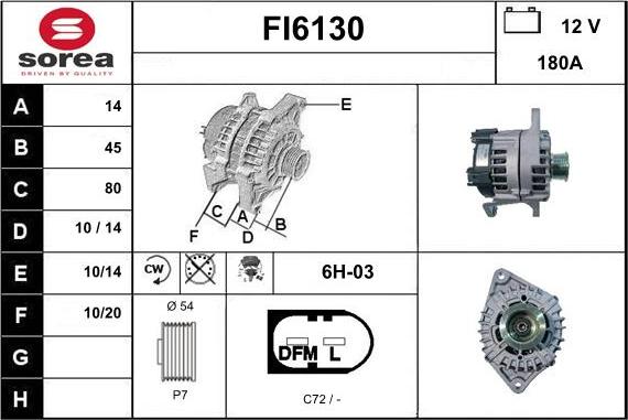 Sera FI6130 - Alternator furqanavto.az