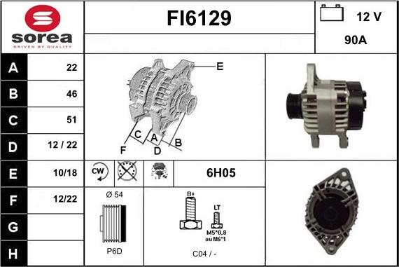 Sera FI6129 - Alternator furqanavto.az
