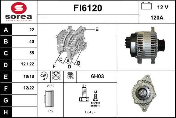 Sera FI6120 - Alternator furqanavto.az