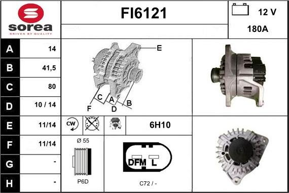 Sera FI6121 - Alternator furqanavto.az