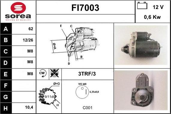 Sera FI7003 - Başlanğıc furqanavto.az