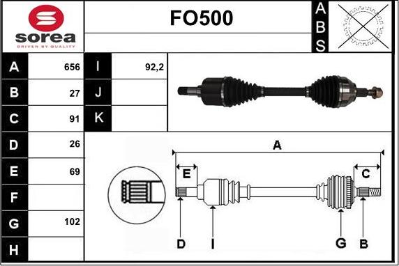 Sera FO500 - Sürücü mili furqanavto.az