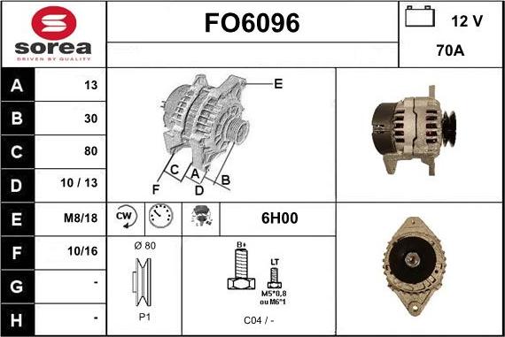 Sera FO6096 - Alternator furqanavto.az