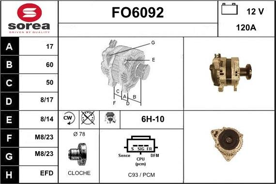 Sera FO6092 - Alternator furqanavto.az