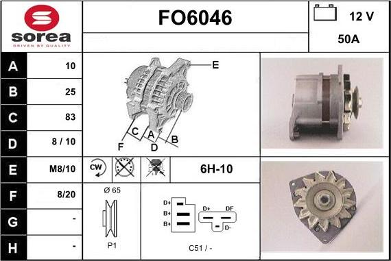 Sera FO6046 - Alternator furqanavto.az