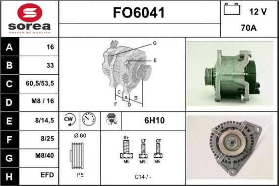 Sera FO6041 - Alternator furqanavto.az