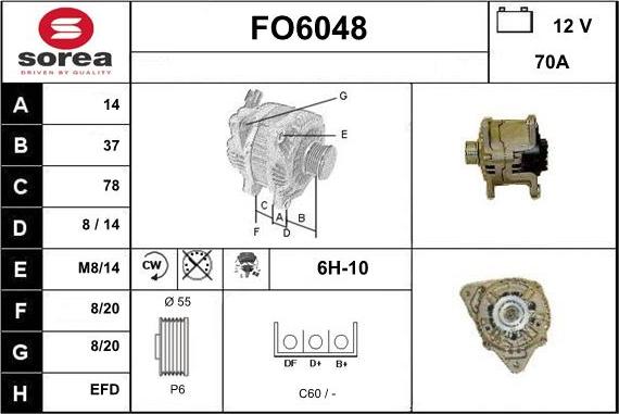 Sera FO6048 - Alternator furqanavto.az