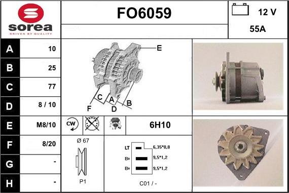 Sera FO6059 - Alternator furqanavto.az