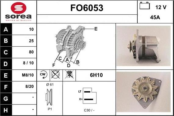 Sera FO6053 - Alternator furqanavto.az