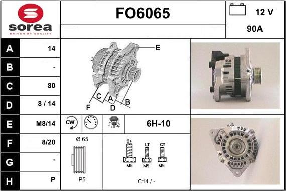 Sera FO6065 - Alternator furqanavto.az