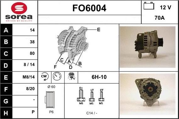 Sera FO6004 - Alternator furqanavto.az