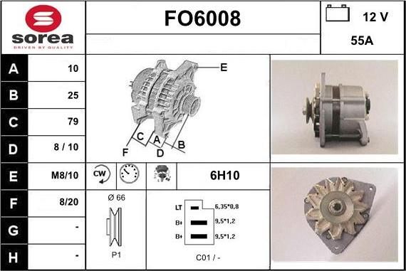 Sera FO6008 - Alternator furqanavto.az