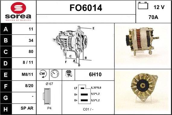 Sera FO6014 - Alternator furqanavto.az