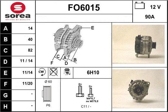 Sera FO6015 - Alternator furqanavto.az