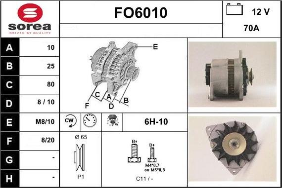 Sera FO6010 - Alternator furqanavto.az