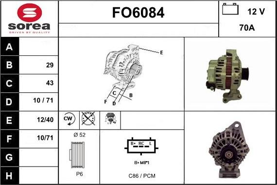 Sera FO6084 - Alternator furqanavto.az