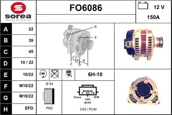 Sera FO6086 - Alternator furqanavto.az