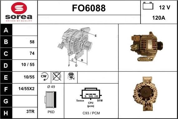 Sera FO6088 - Alternator furqanavto.az