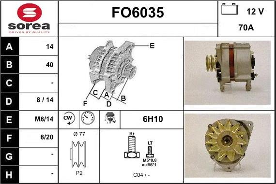 Sera FO6035 - Alternator furqanavto.az