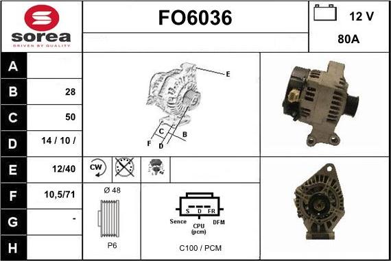 Sera FO6036 - Alternator furqanavto.az