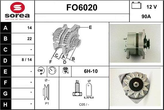 Sera FO6020 - Alternator furqanavto.az