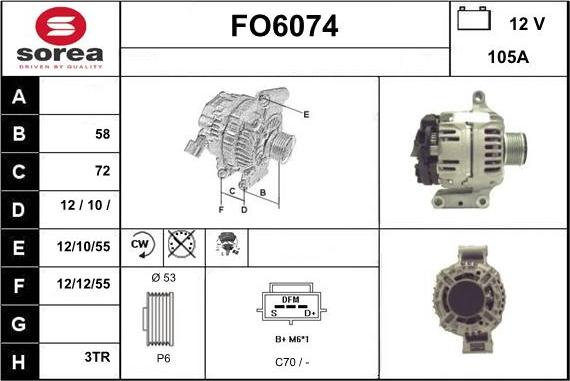 Sera FO6074 - Alternator furqanavto.az