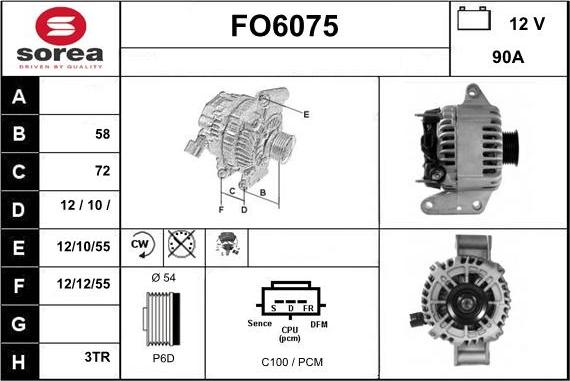 Sera FO6075 - Alternator furqanavto.az