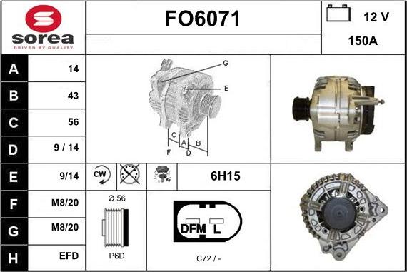 Sera FO6071 - Alternator furqanavto.az