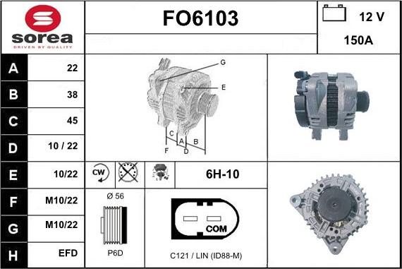 Sera FO6103 - Alternator furqanavto.az