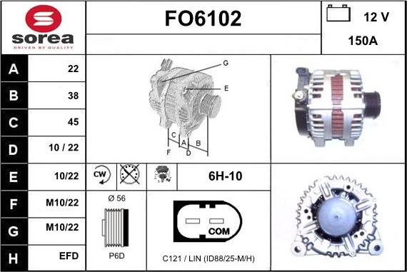 Sera FO6102 - Alternator furqanavto.az