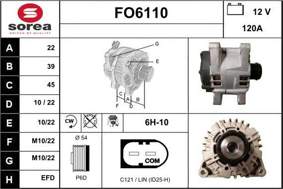 Sera FO6110 - Alternator furqanavto.az