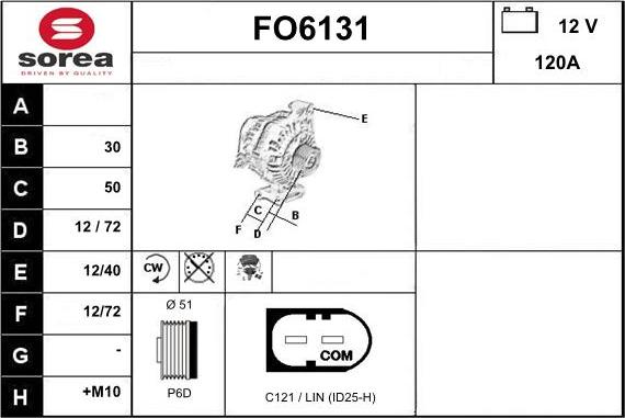 Sera FO6131 - Alternator furqanavto.az