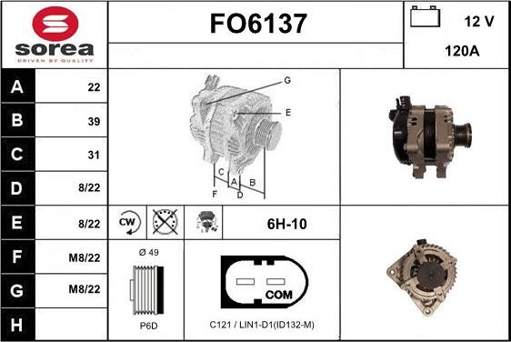 Sera FO6137 - Alternator furqanavto.az