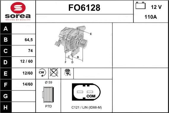 Sera FO6128 - Alternator furqanavto.az