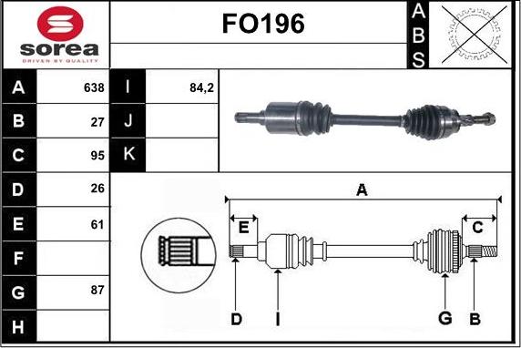 Sera FO196 - Sürücü mili furqanavto.az