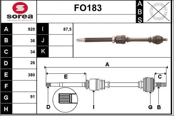 Sera FO183 - Sürücü mili furqanavto.az