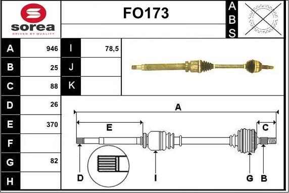 Sera FO173 - Sürücü mili furqanavto.az