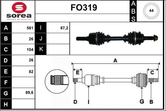 Sera FO319 - Sürücü mili furqanavto.az