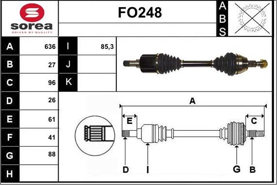 Sera FO248 - Sürücü mili furqanavto.az