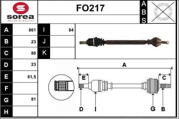 Sera FO217 - Sürücü mili furqanavto.az