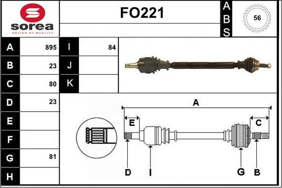 Sera FO221 - Sürücü mili furqanavto.az