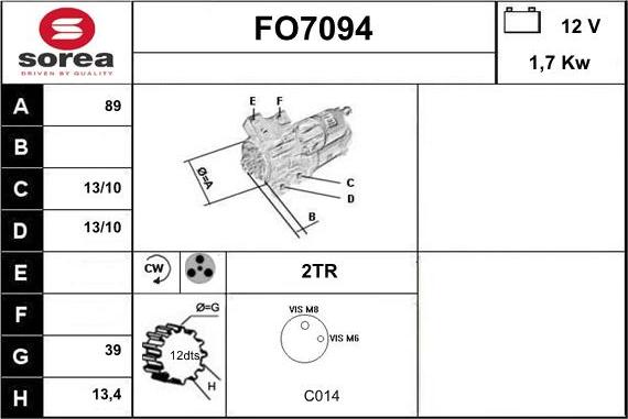 Sera FO7094 - Başlanğıc furqanavto.az