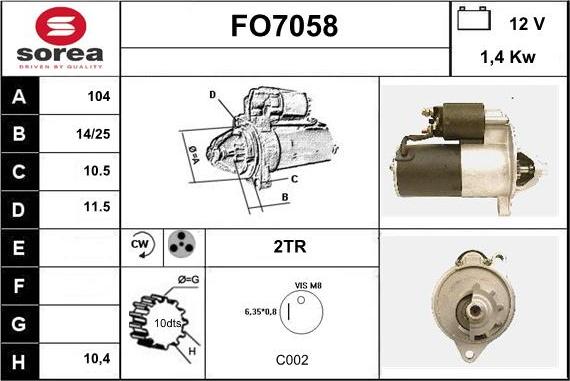 Sera FO7058 - Başlanğıc furqanavto.az