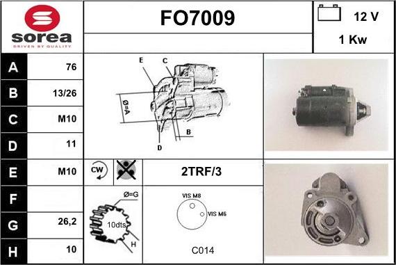 Sera FO7009 - Başlanğıc furqanavto.az