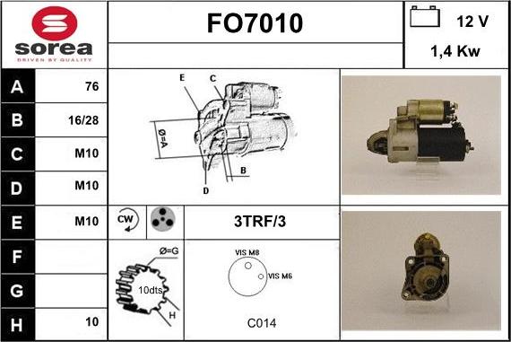 Sera FO7010 - Başlanğıc furqanavto.az